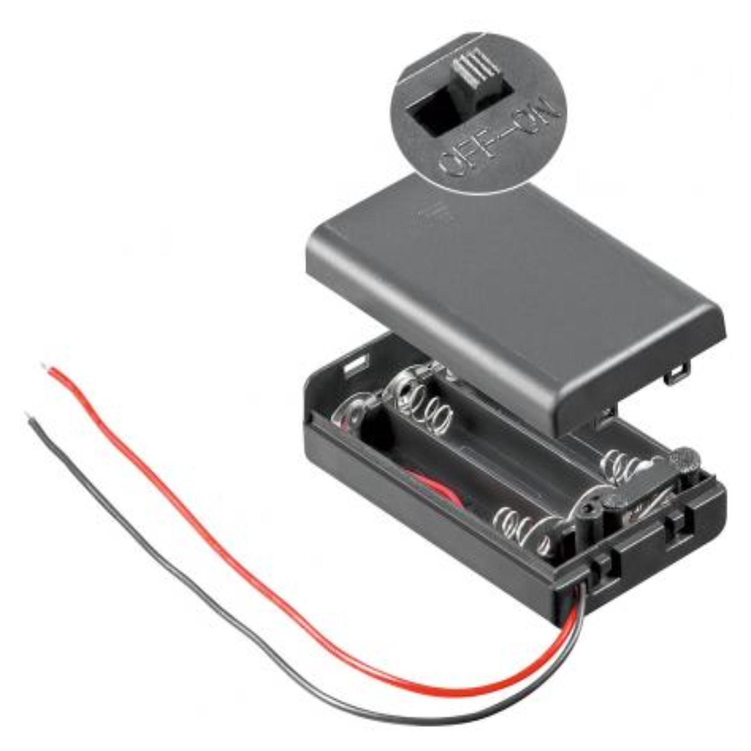 3x AAA Batteriehalter