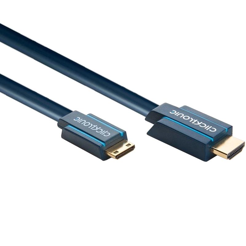 Mini HDMI Kabel 1.4 High Speed Profiqualität - Clicktronic
