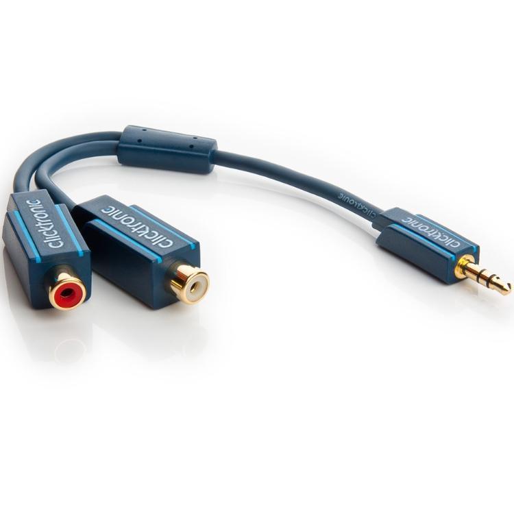 Klinken auf RCA Kabel - Clicktronic