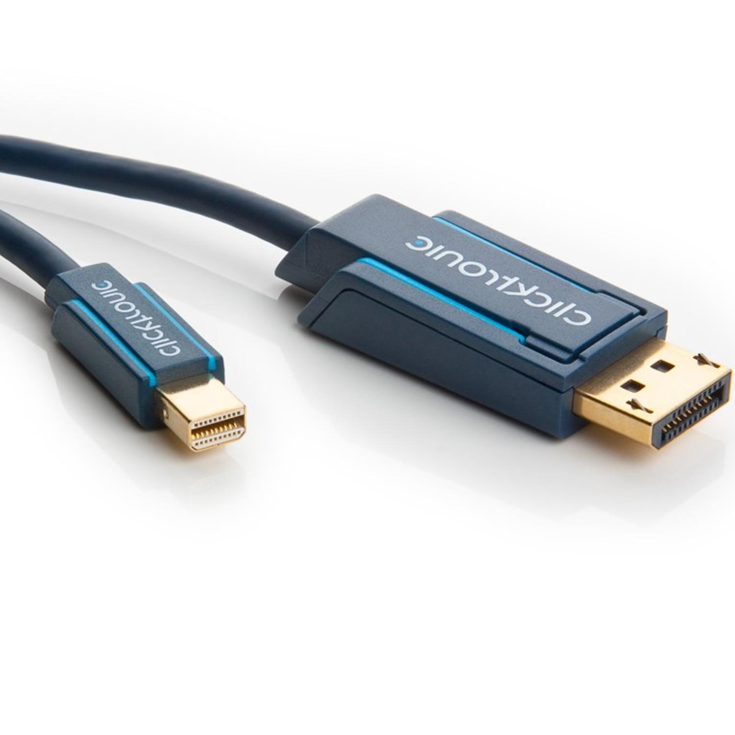 Mini DisplayPort auf DisplayPort Kabel - Clicktronic
