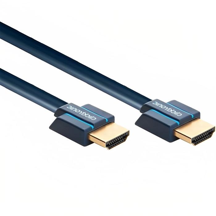 Slimline HDMI Kabel Professionell 0,5 Meter - Clicktronic