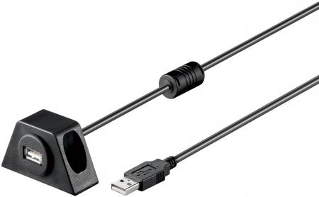 USB 2.0 Hi Speed Verlängerungskabel<br>InchesAinches Stecker an InchesAinches jac