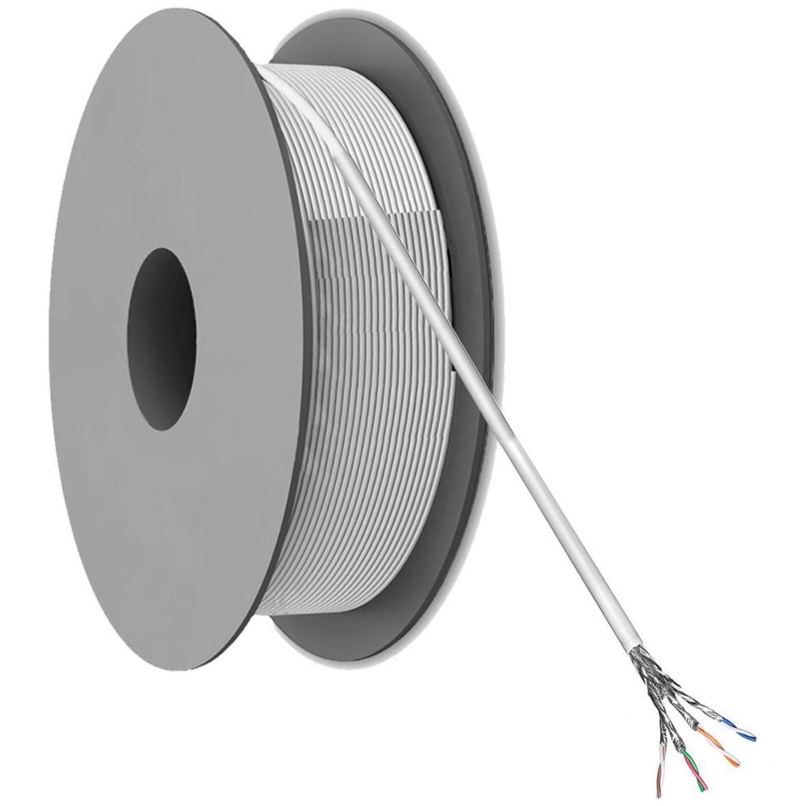 Cat 6a S/FTP Netzwerkkabel pro Rolle 50 Meter - Goobay