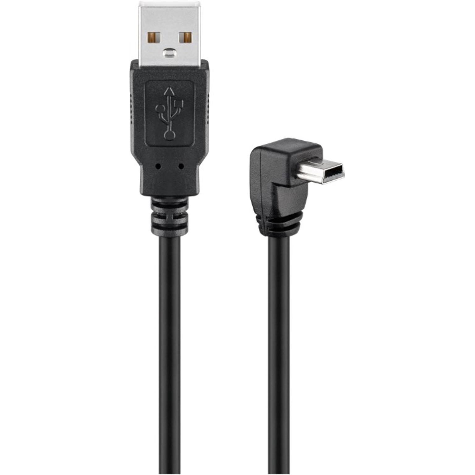 Mini USB 2.0 Kabel Gewinkelt - Goobay