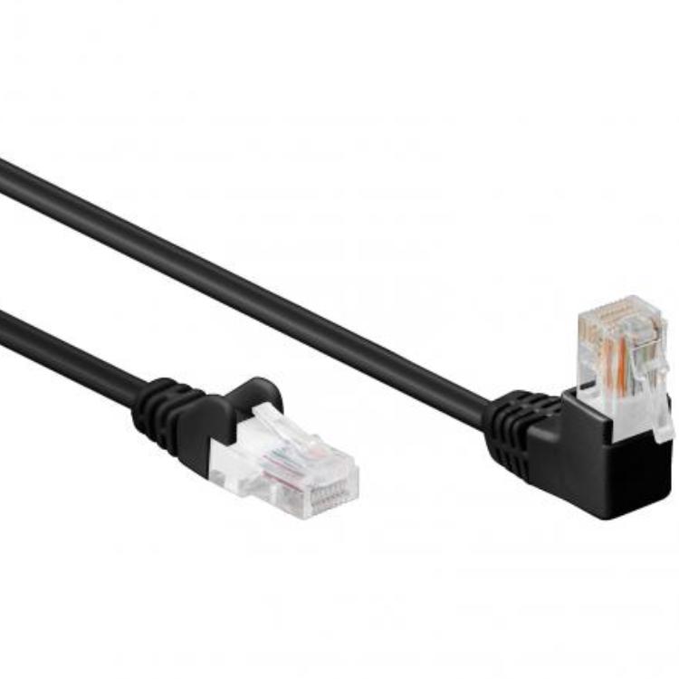 U/UTP LAN Kabel Cat 5e gewinkelt - Goobay