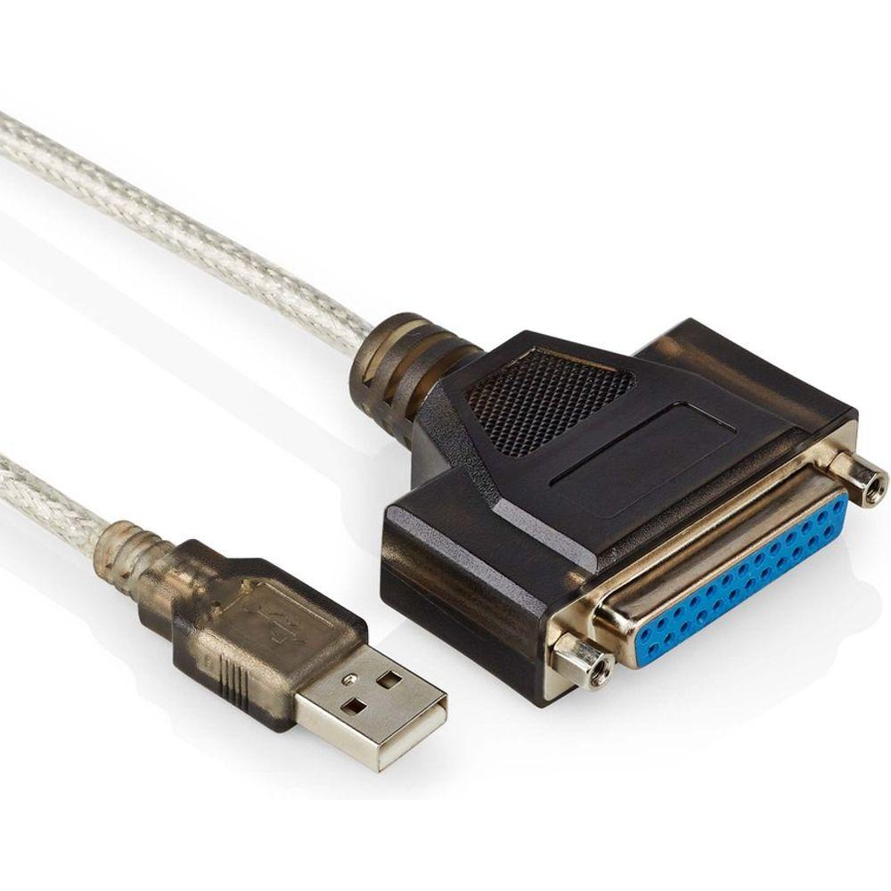 Druckerkabel USB A auf 25p D Sub - Allteq