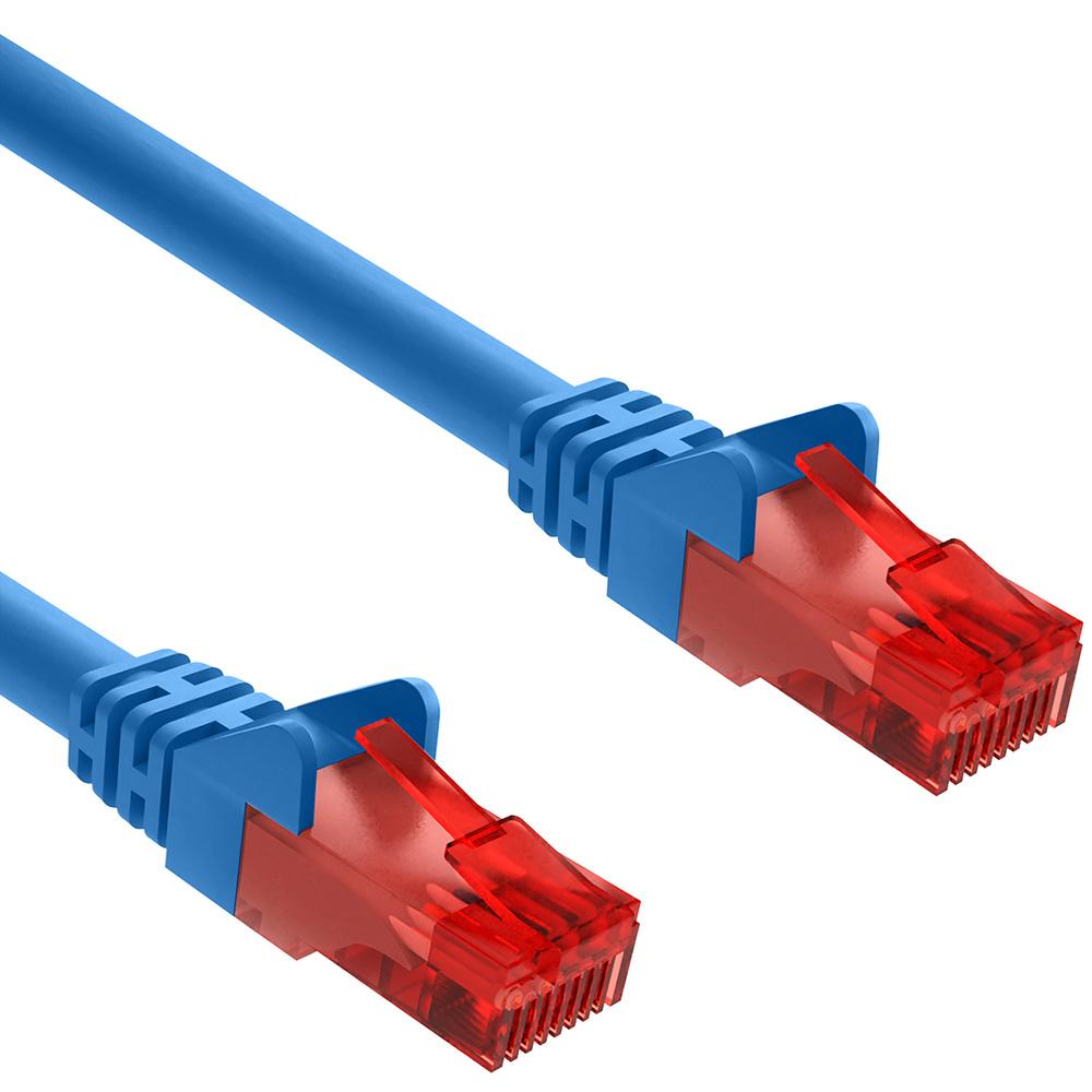 U-UTP LAN Kabel - 0,25 Meter - Blau - Allteq