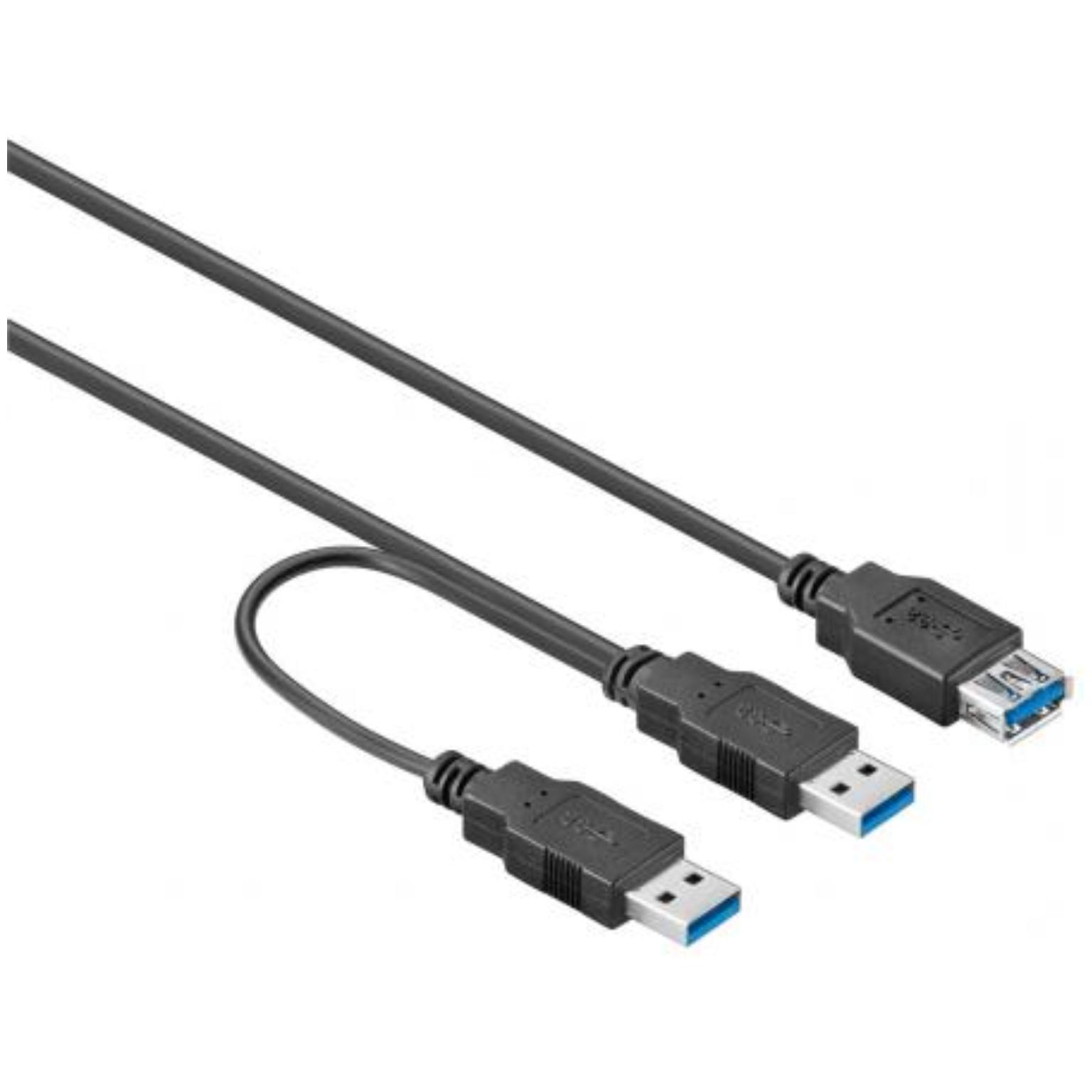 USB 3.0 Y kabel - Goobay