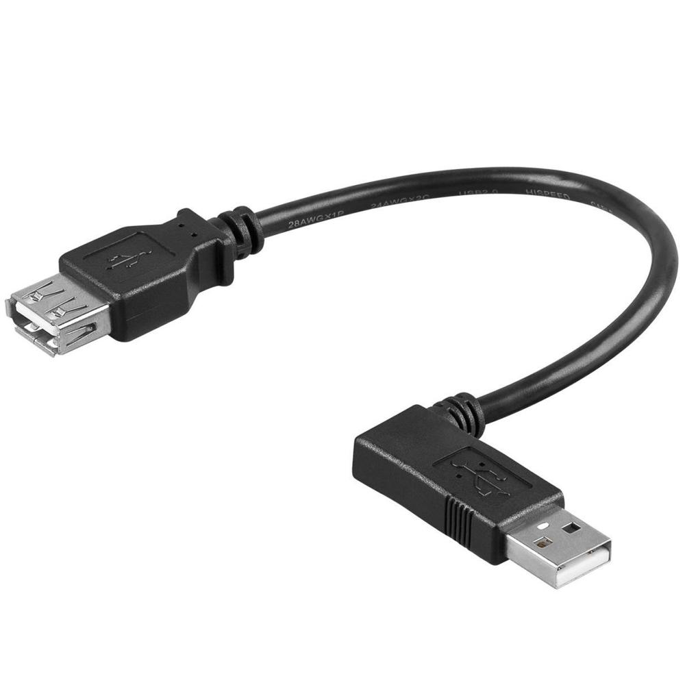 USB 2.0 verlengkabel - haaks - Goobay