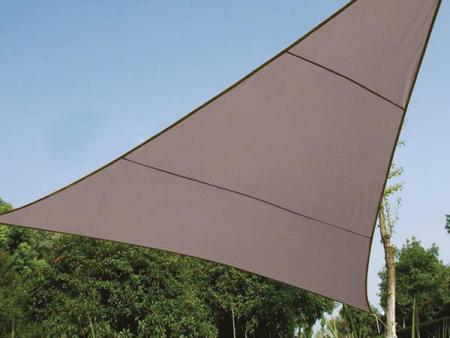 ZONNEZEIL DRIEHOEK 5 x 5 x 5 m, Farbe: taupe - Perel