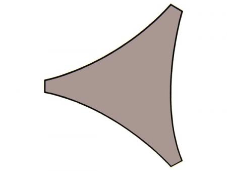 ZONNEZEIL DRIEHOEK 5 x 5 x 5 m, Farbe: taupe - Perel