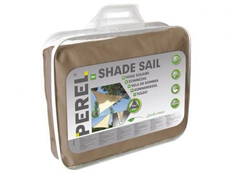 ZONNEZEIL DRIEHOEK 5 x 5 x 5 m, Farbe: taupe - Perel