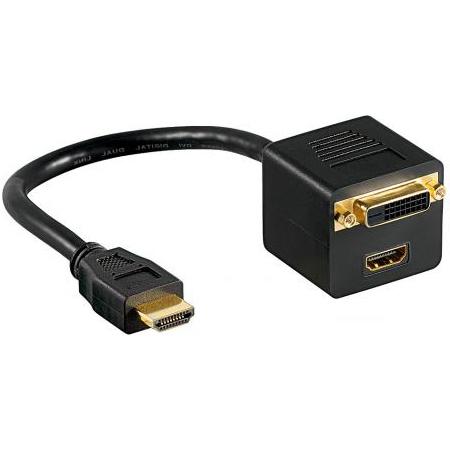 HDMI auf HDMI DVI Splitter - Goobay