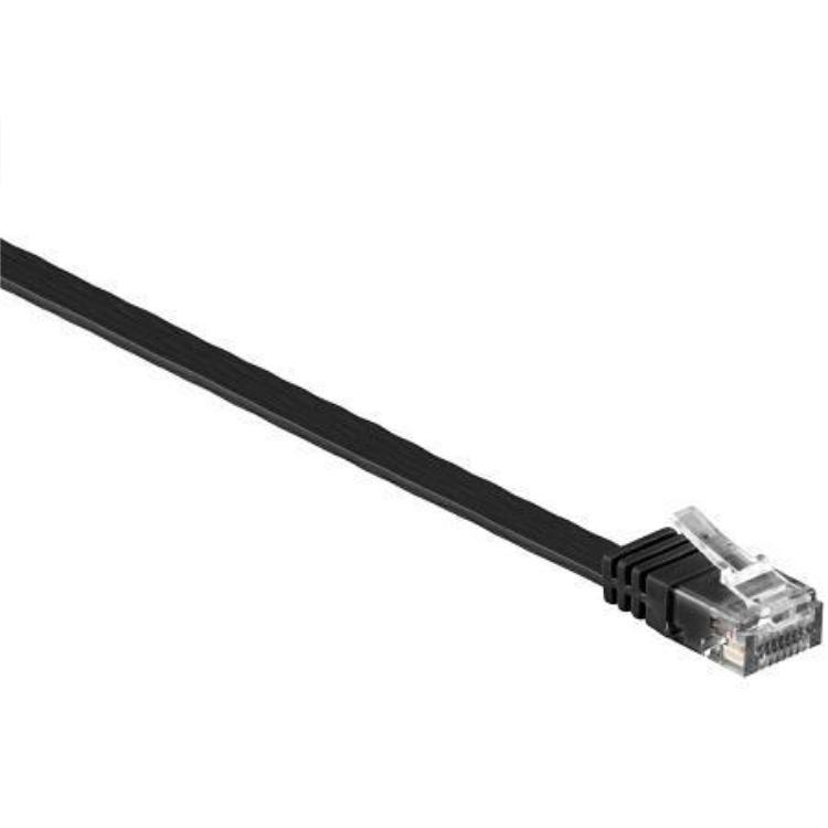 U-UTP LAN Kabel - 0,5 Meter - Schwarz - Goobay