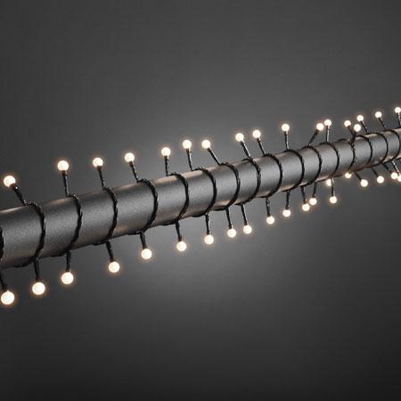Cluster lighting - led weihnachtsbeleuchtung für innen und außen - 80 lichter - 6,32 meter - warmweiß
