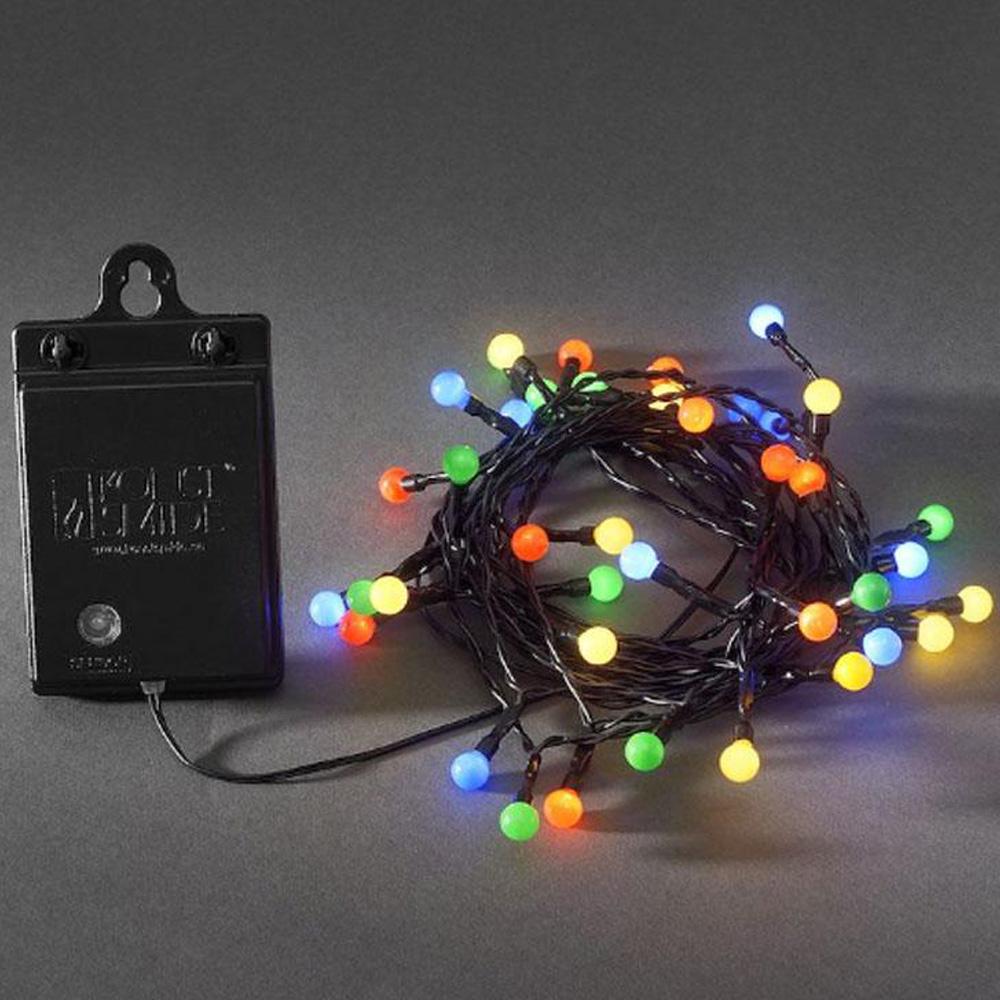 Cluster lighting - led weihnachtsbeleuchtung für innen und außen - 40 lichter - 3,12 meter - mehrfarbig