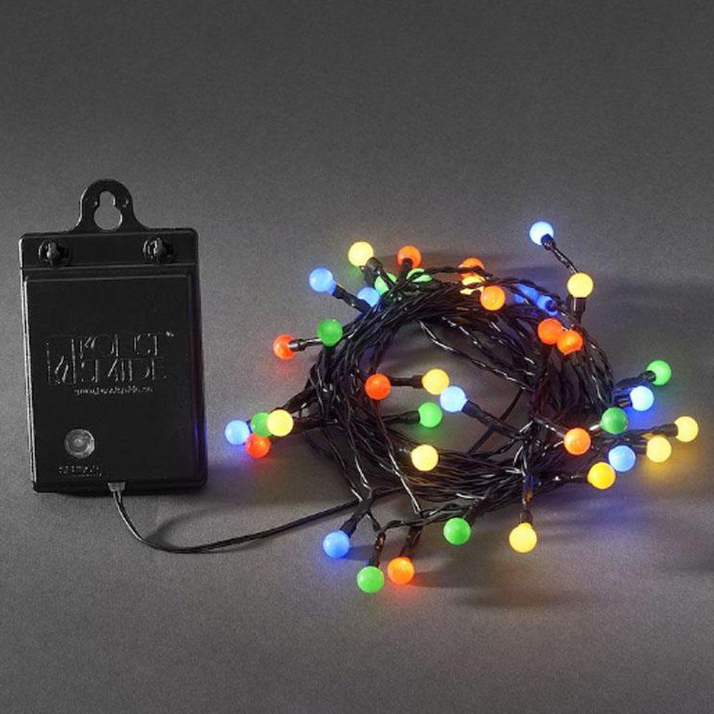 Cluster lighting - led weihnachtsbeleuchtung für innen und außen - 80 lichter - 7,9 meter - mehrfarbig