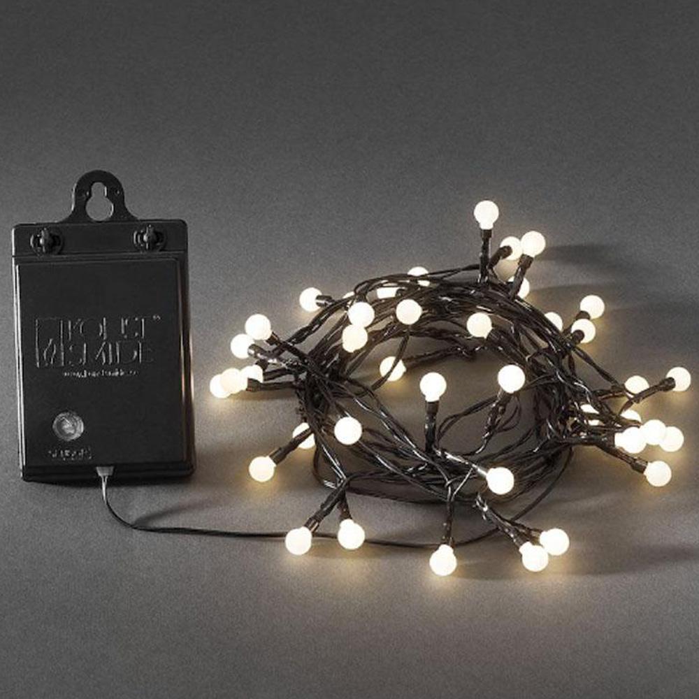 Cluster lighting - led weihnachtsbeleuchtung für innen und außen - 80 lichter - 7,9 meter - warmweiß
