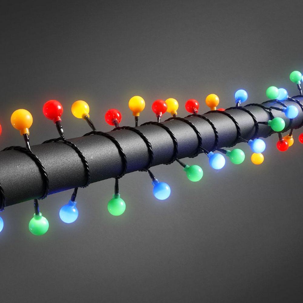 Cluster lighting - led weihnachtsbeleuchtung für innen und außen - 80 lichter - 6,32 meter - mehrfarbig