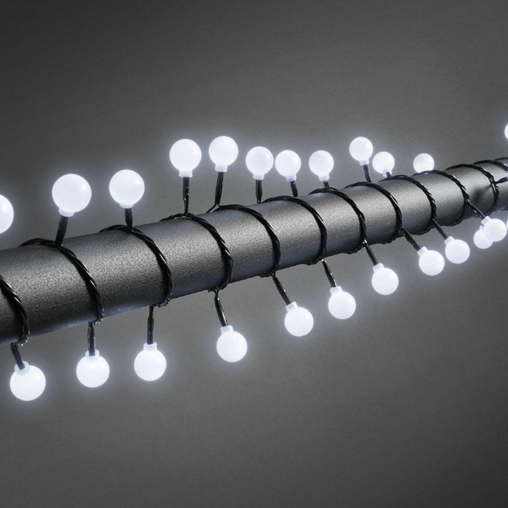 Cluster lighting - led weihnachtsbeleuchtung für innen und außen - 80 lichter - 6,32 meter - kaltweiß