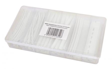 Schrumpfschlauch Sortiment 100 teilig transparent, Box - Dynavox