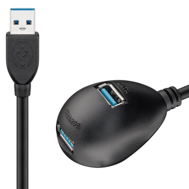 USB A auf USB A Verlängerungskabel USB 3.0 - Goobay