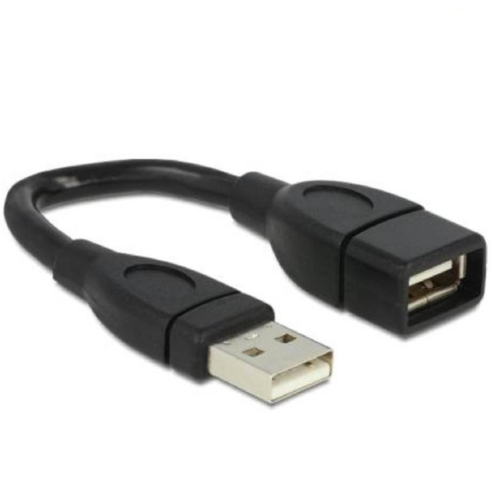 Geschwungenes Kabel USB A auf USB A USB 2.0 - Delock