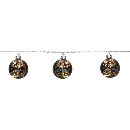 Lichterkette - LED-Weihnachtsbeleuchtung für den Innenbereich - 9 Lichter - 2,4 Meter - warmweiß