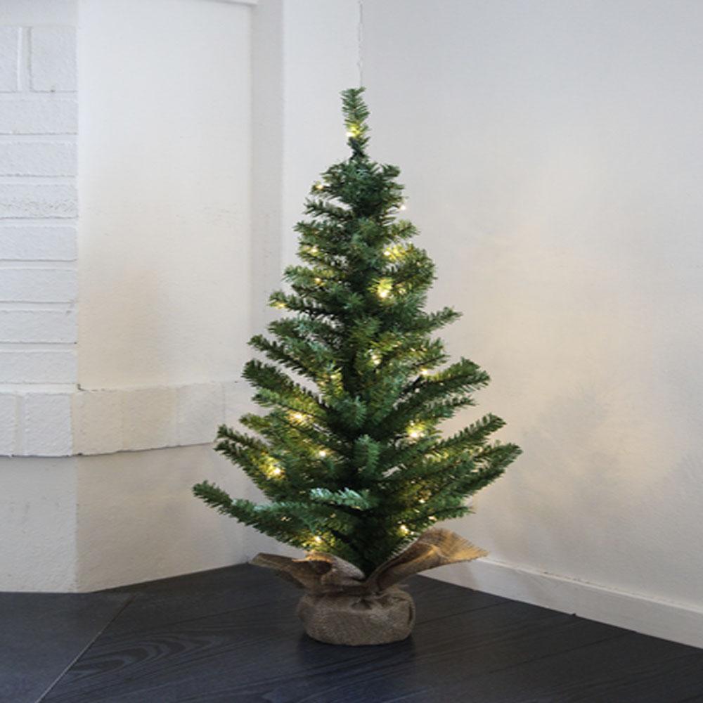 Weihnachtsbaum - led weihnachtsbeleuchtung innen - 50 lichter - 90 x 50 cm - warmweiß