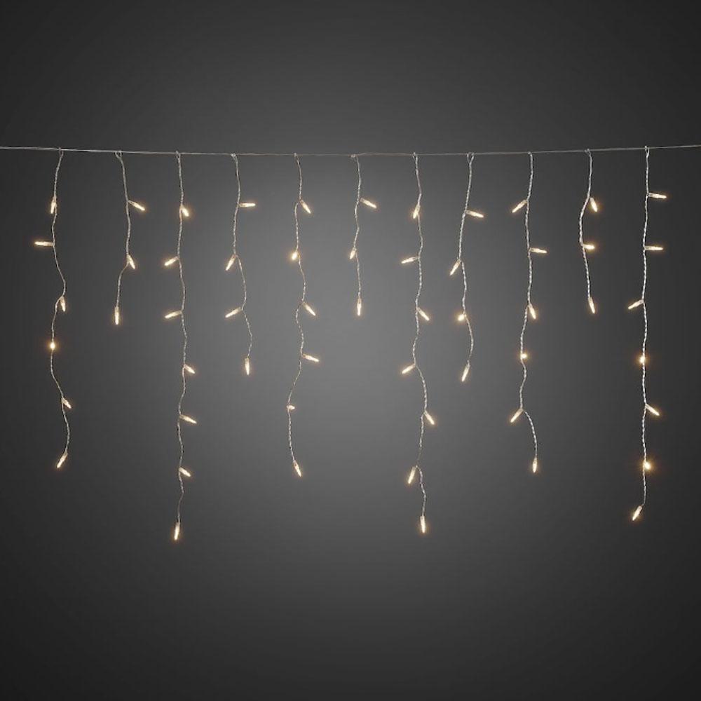 Lichtvorhang - LED-Weihnachtsbeleuchtung für innen und außen - 200 Lichter - 5 Meter - warmweiß