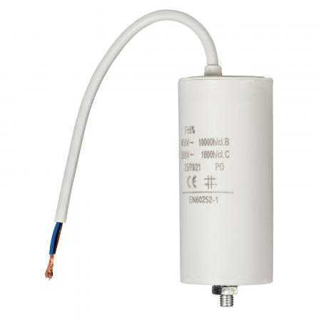 Kondensator 10,0uf / 450 V + Kabel - Fixapart