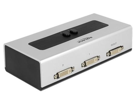 Delock Umschalter DVI 2 Port manuell bidirektional - Delock