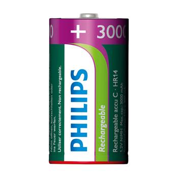 Wiederaufladbare C Batterie - Philips