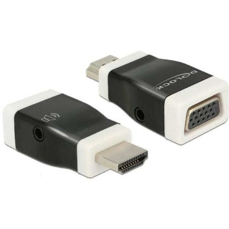 HDMI zu VGA / 3,5mm Klinken Konverter - Delock