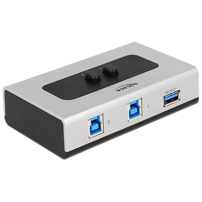 USB-Schalter - 2 Anschlüsse - Delock
