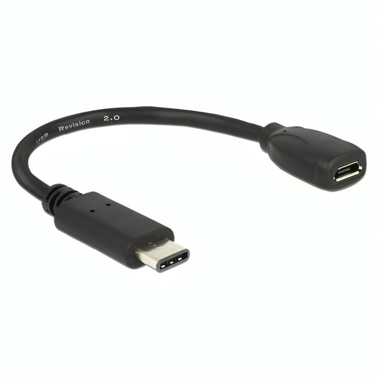 USB C naar USB micro B kabel - 2.0 - Delock