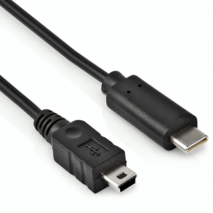 Mini USB auf USB C Kabel 2.0 - Allteq