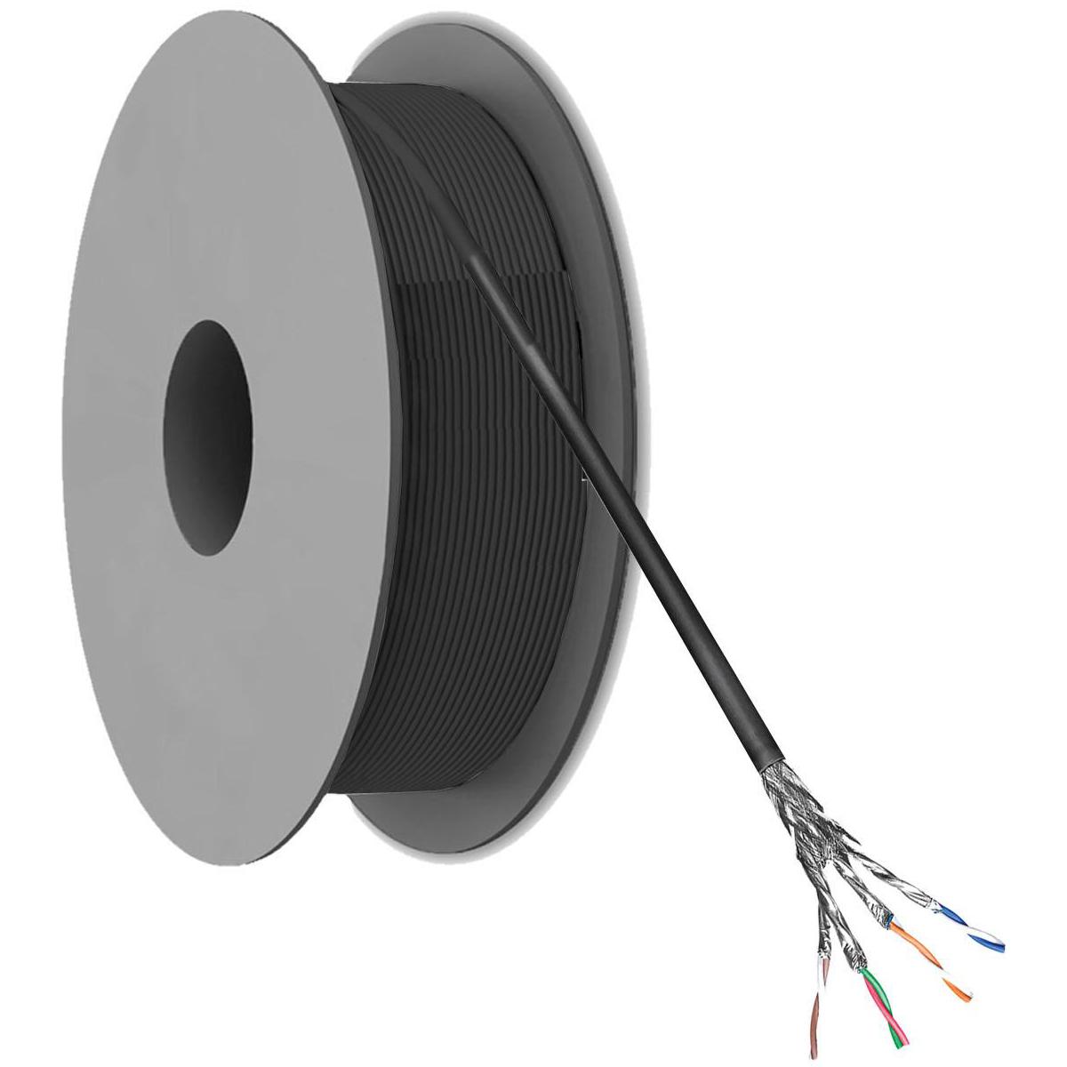 S/FTP Cat 6 Netzwerkkabel auf Trommel Außeneinsatz - Goobay