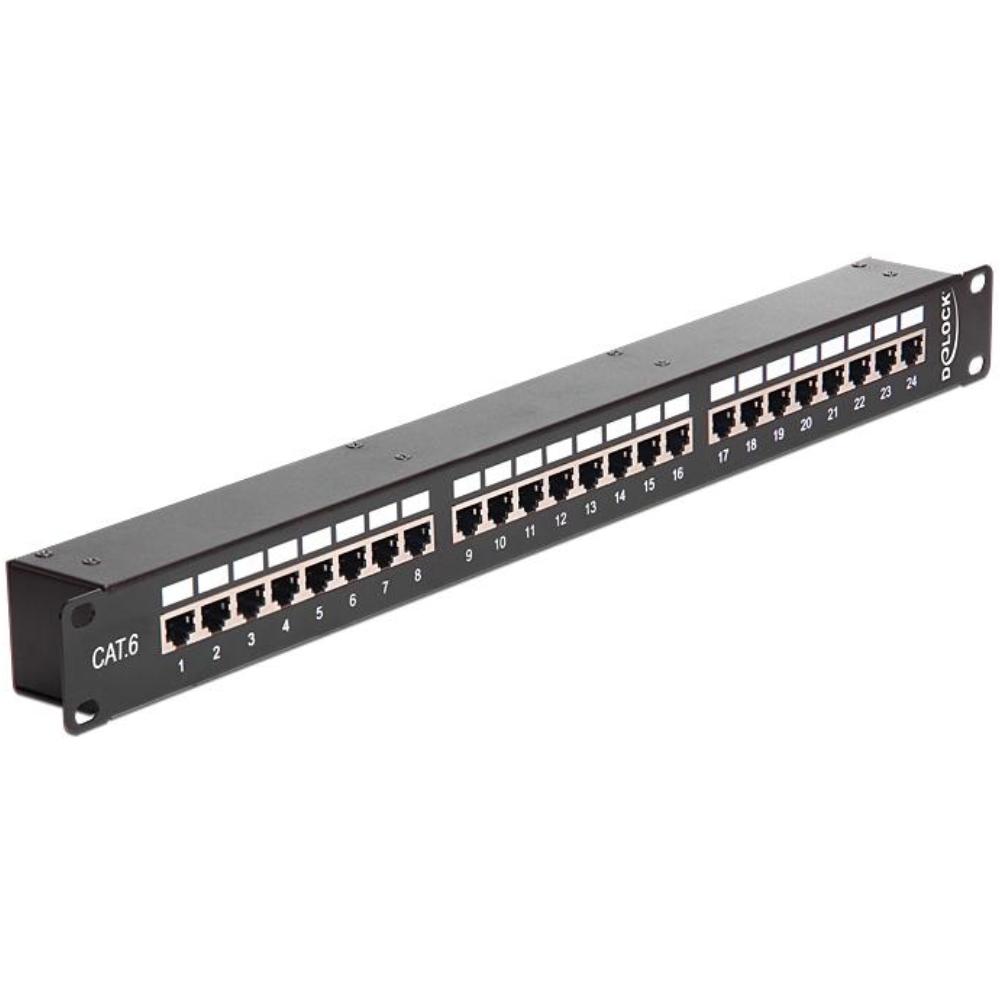 Delock 19? Kupplungs Patchpanel 24 Port Cat.6