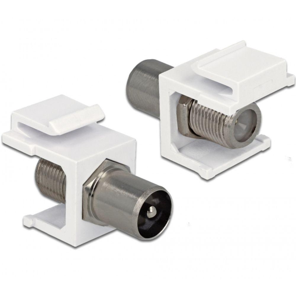 Delock Keystone Modul IEC Stecker > F Buchse - Delock