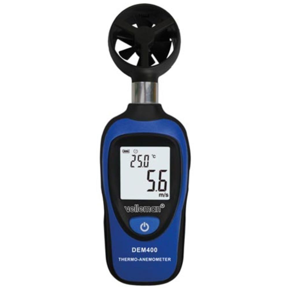 Digitales Mini-Thermometer-Anemometer - Velleman