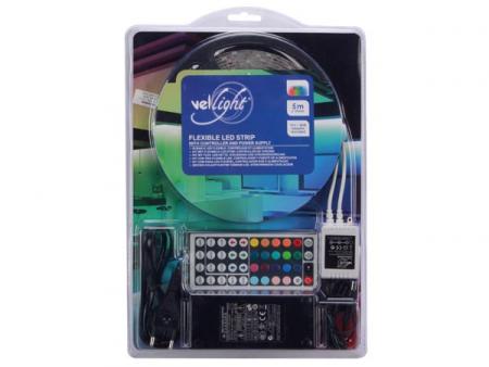 KIT mit flexiblen LED Streifen, CONTROLLER und POWER SUPPLY RGB LEDs 5 m 150 - Vellight