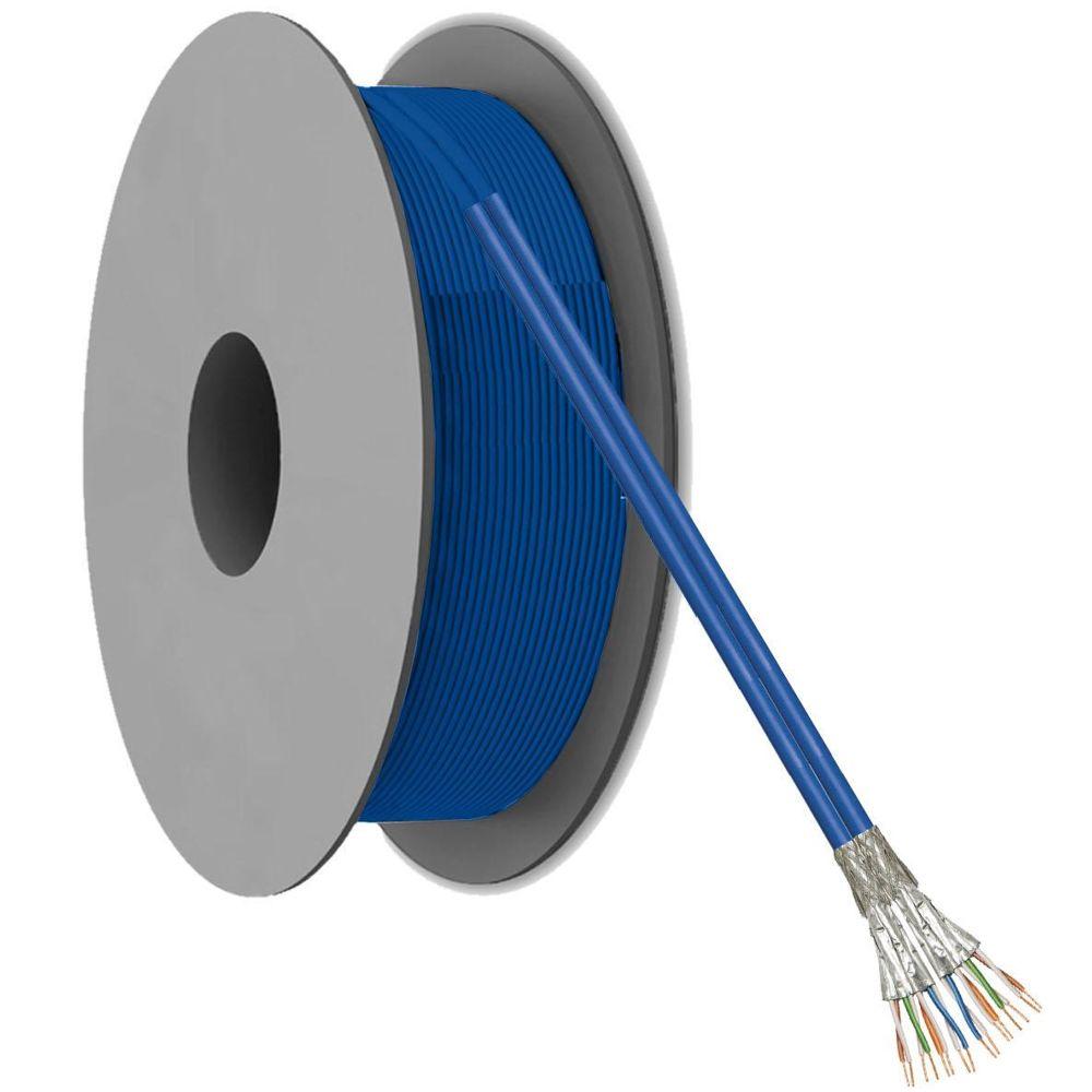 S/FTP-Kabel - 100 Meter - Blau - Goobay