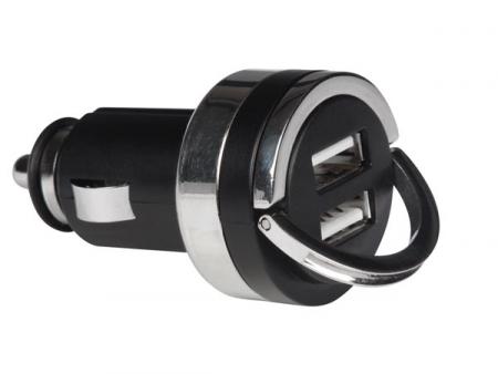 USB LADER VOOR DE AUTO MET 2 x USB AANSLUITING (5 V 4,2 A) 21 W max. - Velleman