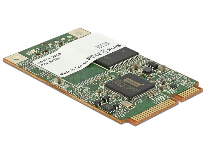 Delock MiniPCIe mSATA 6 Gb/s Flashgeheugen 8 GB -40C ~ +85C - Delock