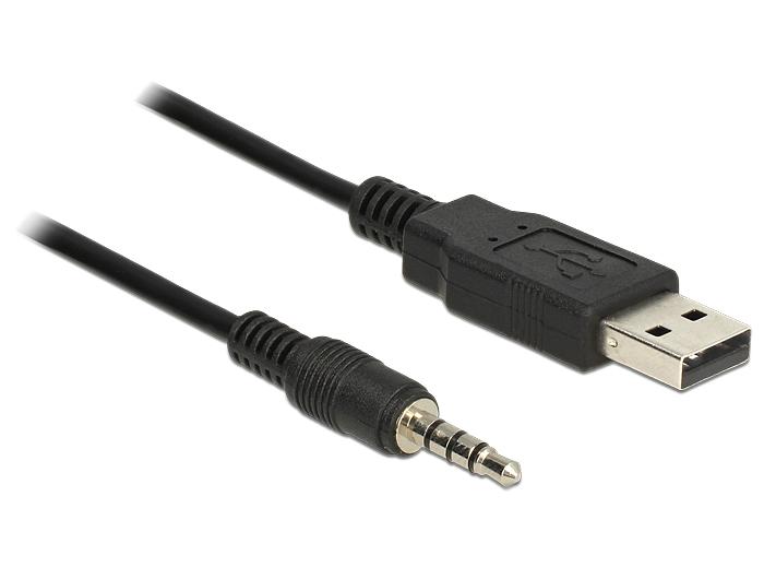 Delock kabel USB TTL stekker > 3.5 mm 4 pin jack stekker 1.8 m (5 V) - Delock