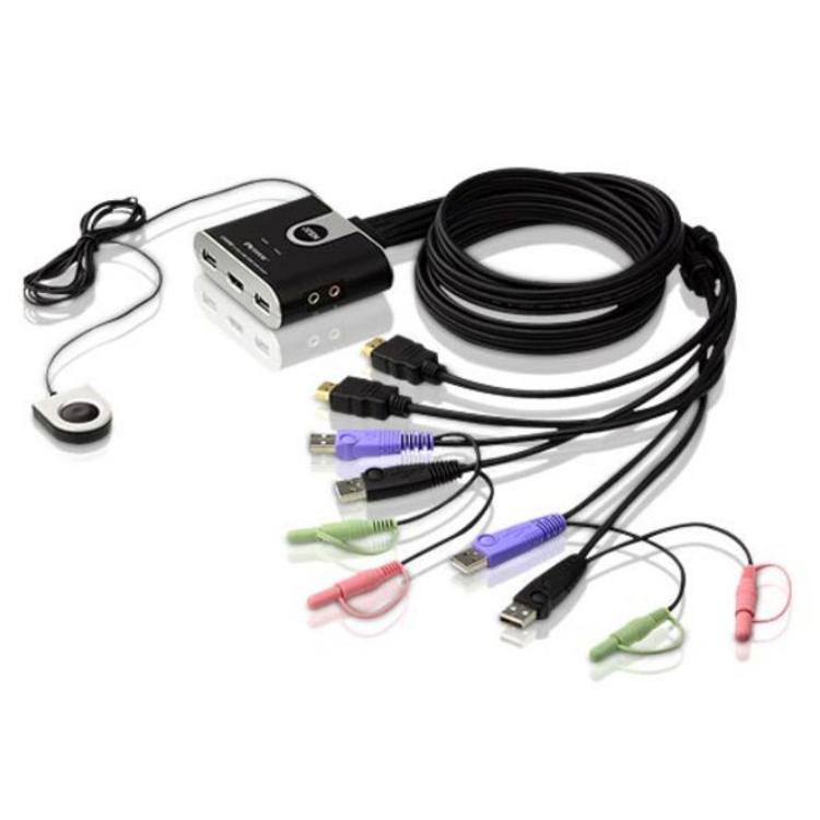 KVM Umschalter HDMI / USB / Buchse - Aten