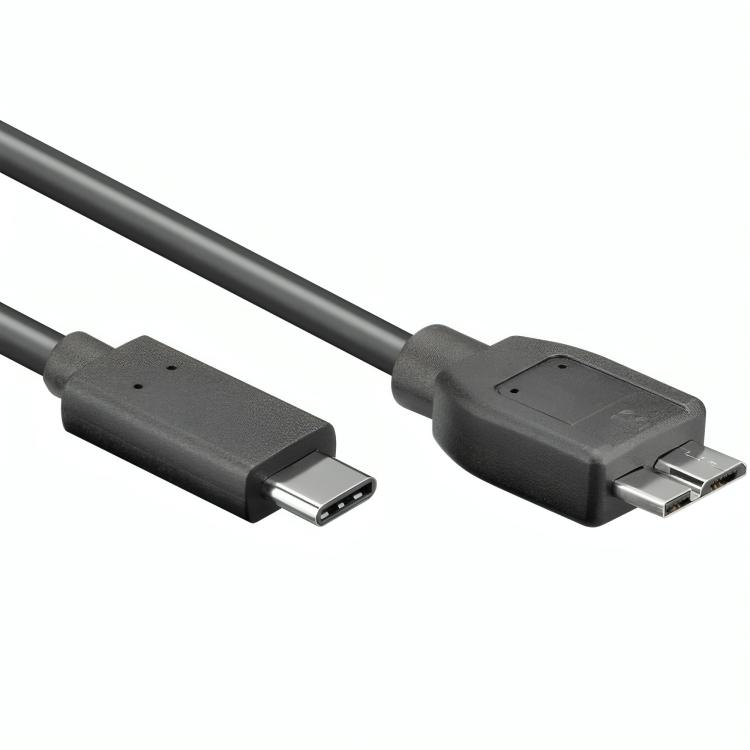 USB C auf USB B Mikrokabel - Allteq