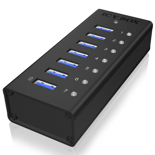 USB 3.0 Hub 7 USB Anschlüsse - Icy Box
