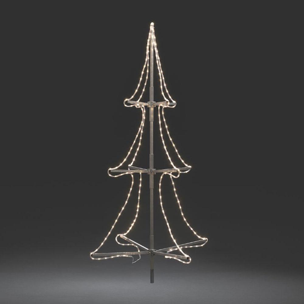 Weihnachtsbaum - LED-Weihnachtsbeleuchtung für innen und außen - 216 Lichter - 2 Meter - warmweiß